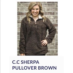 CC Sherpa Fleece Pullover XL Brown